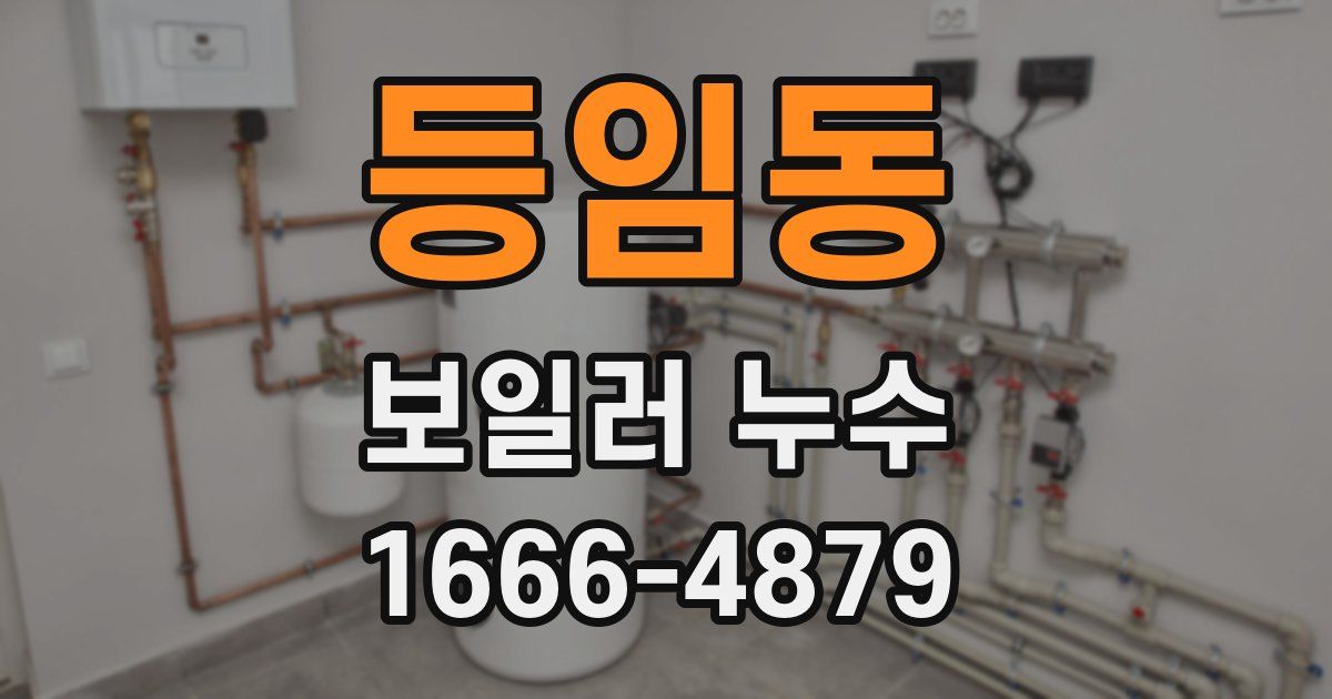등임동 보일러 누수