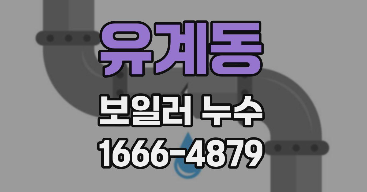 유계동 보일러 누수