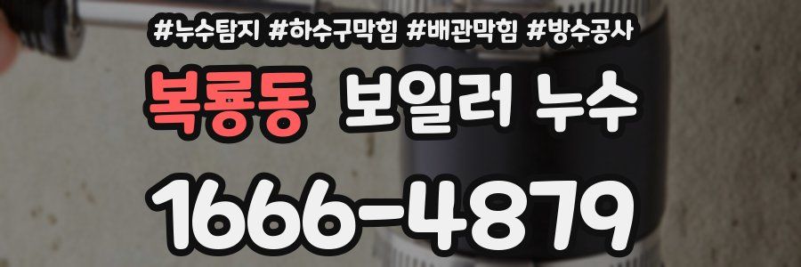 복룡동 보일러 누수