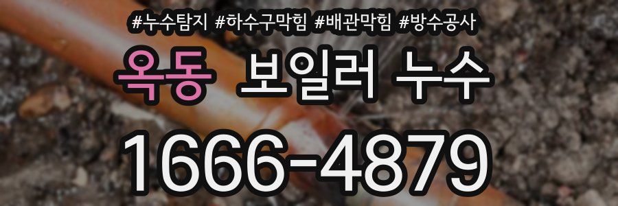 옥동 보일러 누수