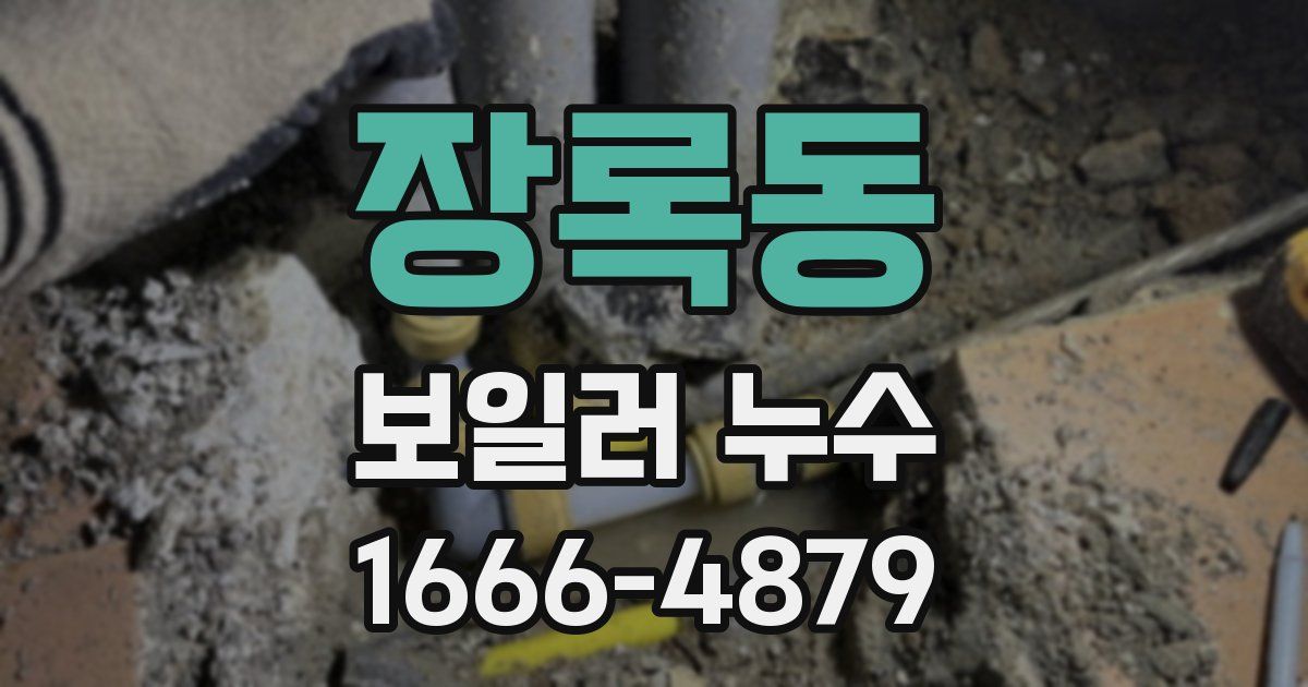 장록동 보일러 누수