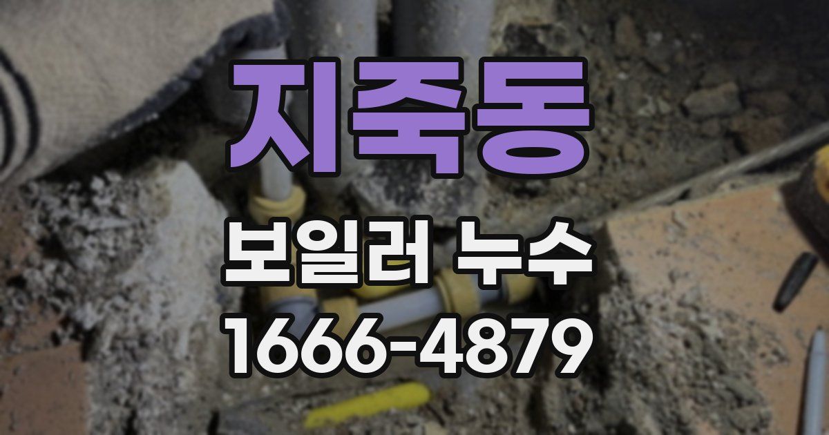 지죽동 보일러 누수