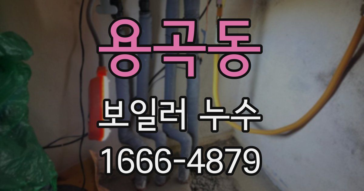 용곡동 보일러 누수