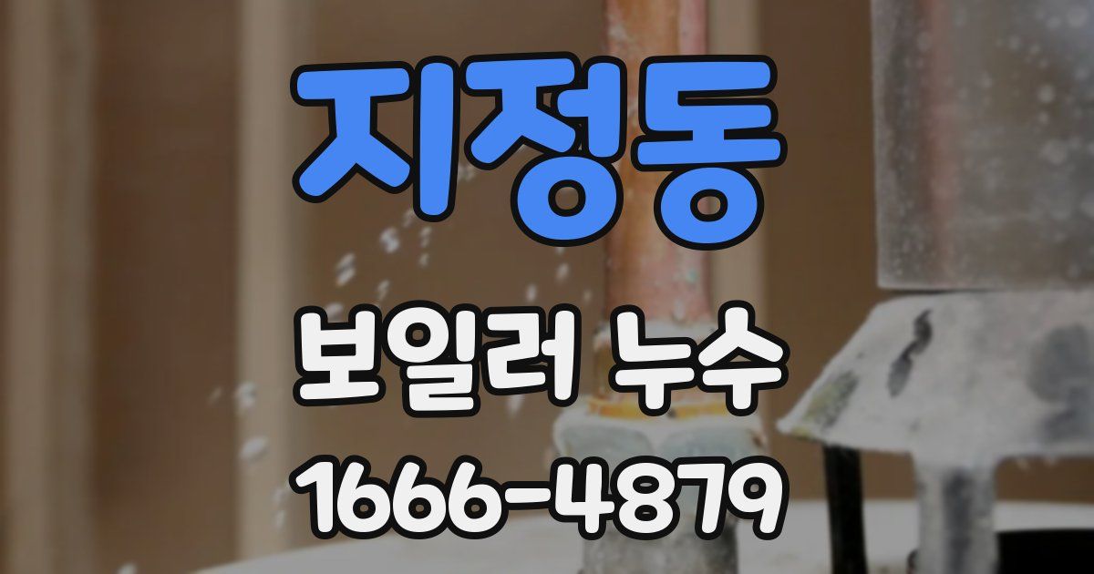 지정동 보일러 누수