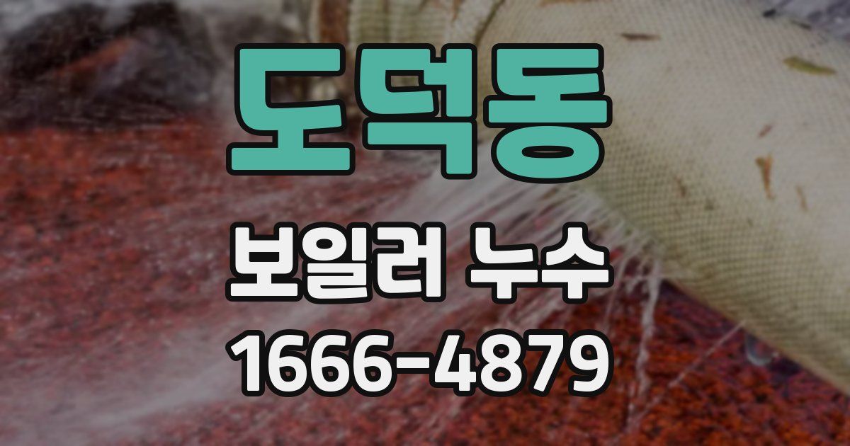 도덕동 보일러 누수