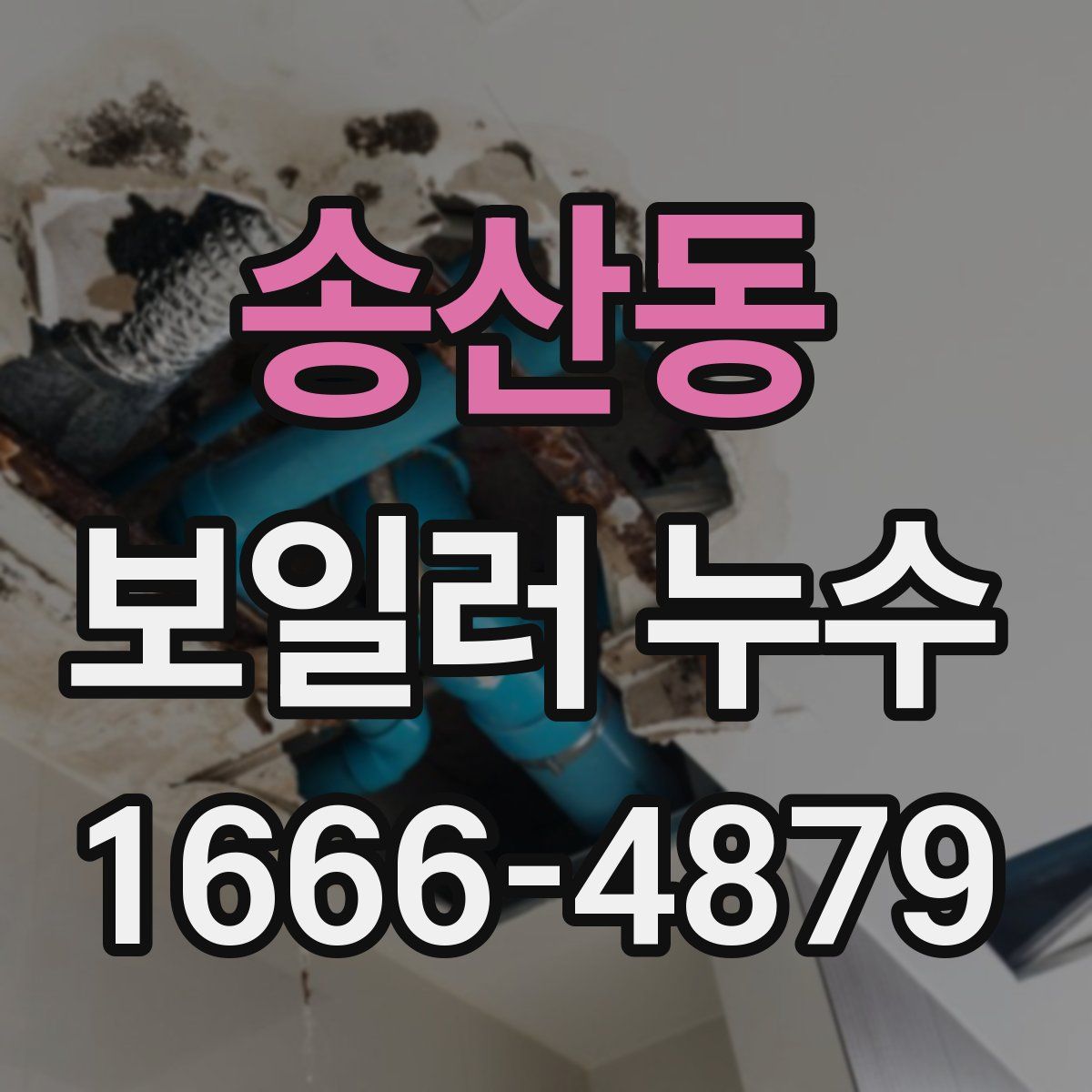 송산동 보일러 누수