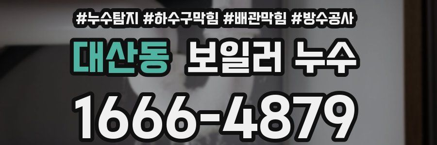 대산동 보일러 누수