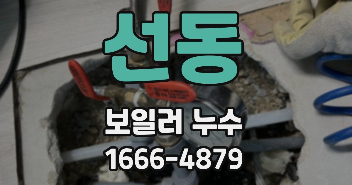 선동 보일러 누수