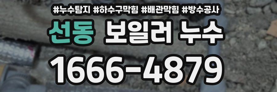 선동 보일러 누수