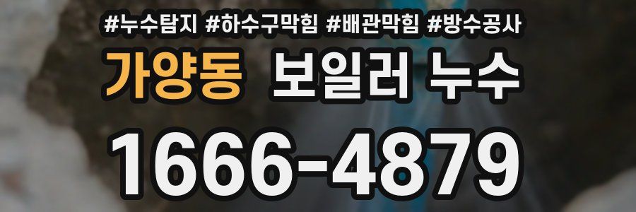 가양동 보일러 누수