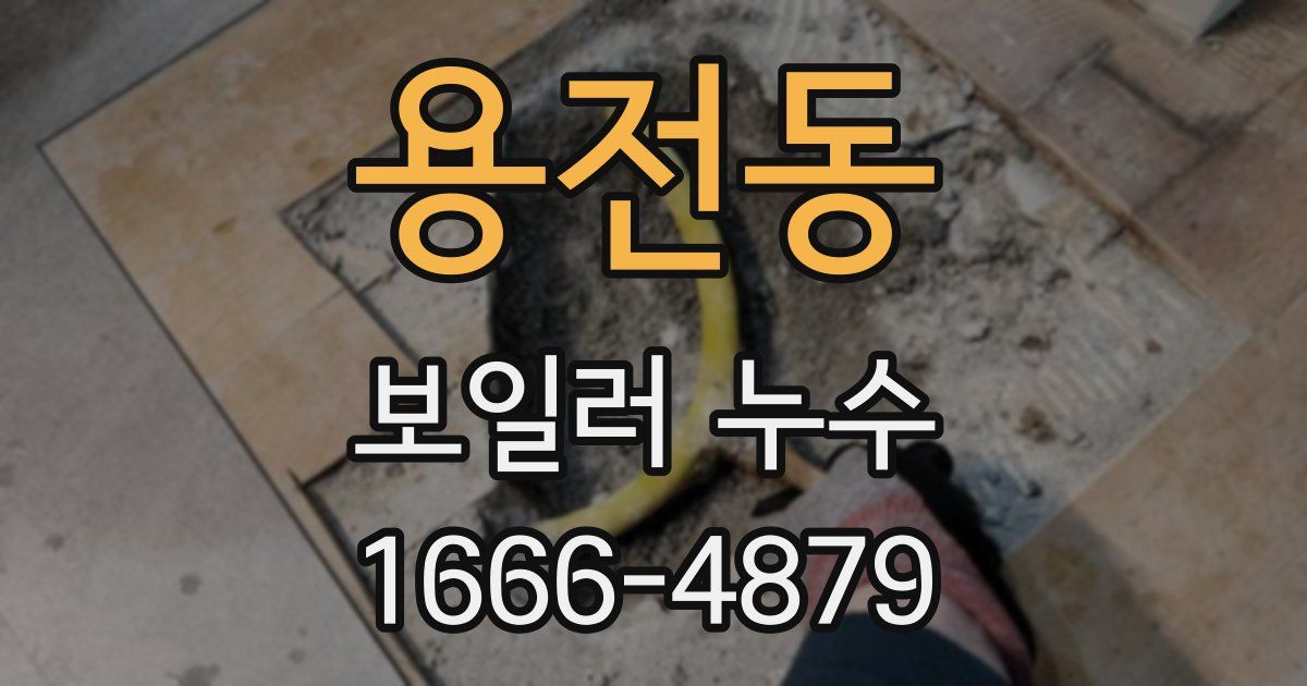 용전동 보일러 누수