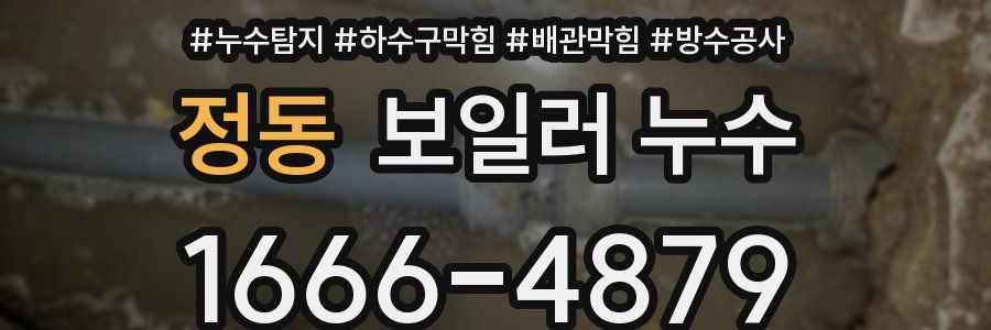 정동 보일러 누수