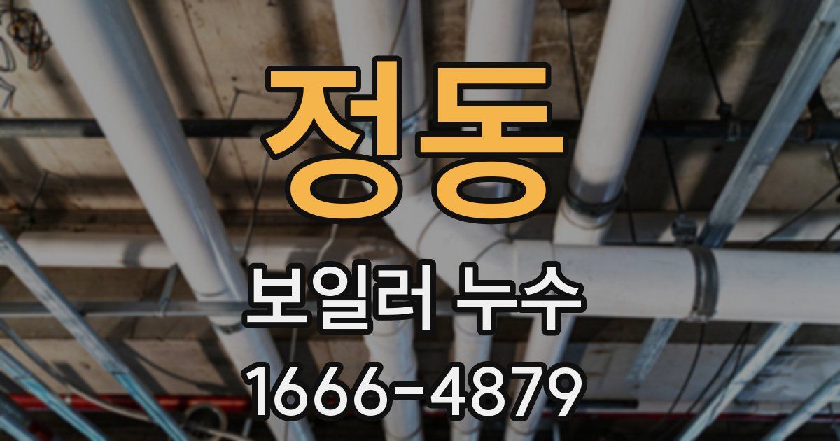 정동 보일러 누수