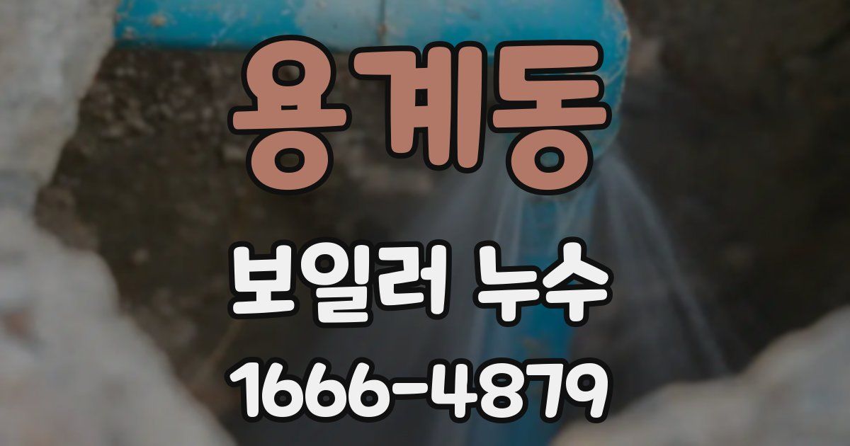용계동 보일러 누수