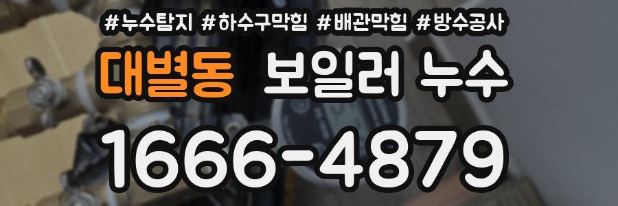 대별동 보일러 누수
