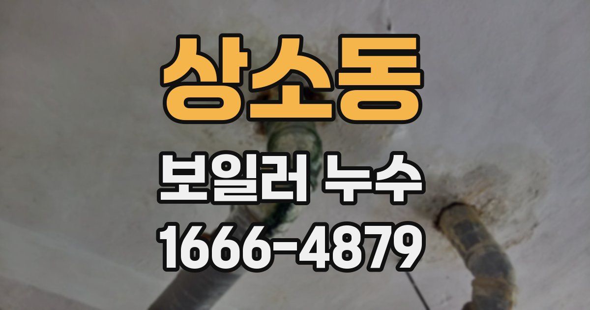상소동 보일러 누수