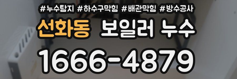 선화동 보일러 누수