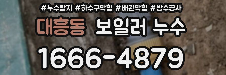 대흥동 보일러 누수