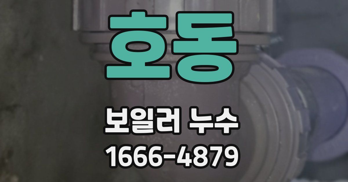호동 보일러 누수