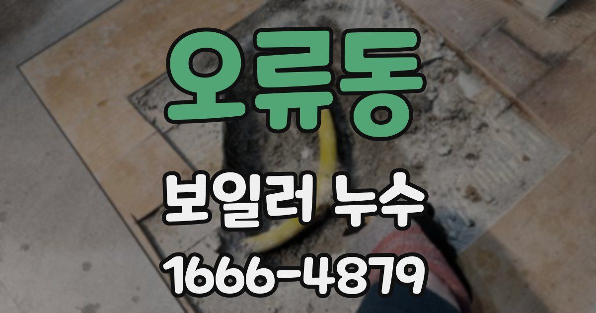 오류동 보일러 누수
