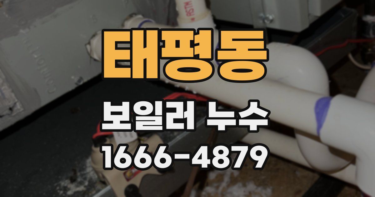 태평동 보일러 누수
