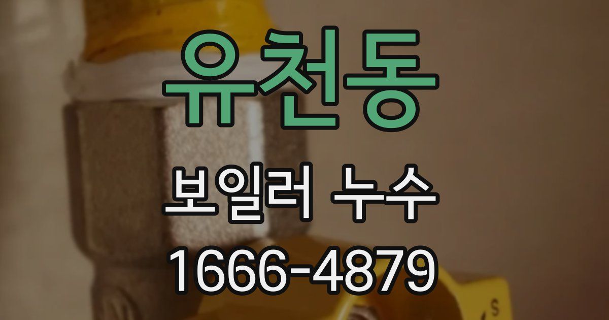 유천동 보일러 누수