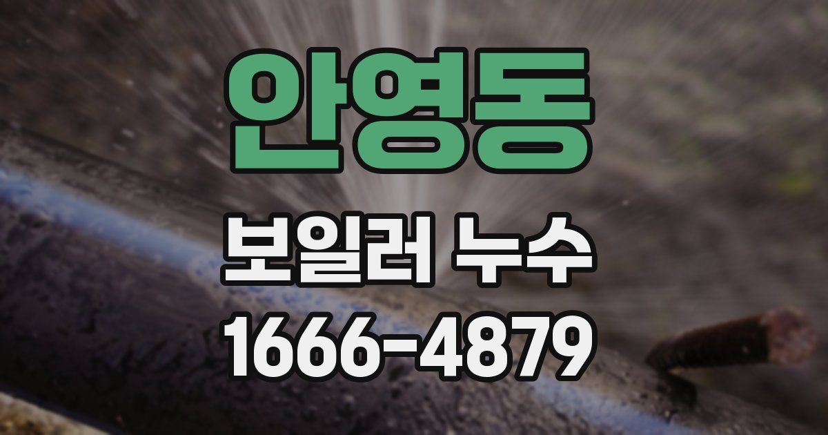 안영동 보일러 누수