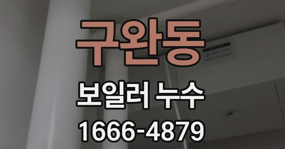 구완동 보일러 누수