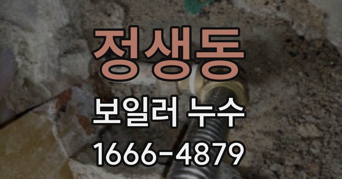 정생동 보일러 누수