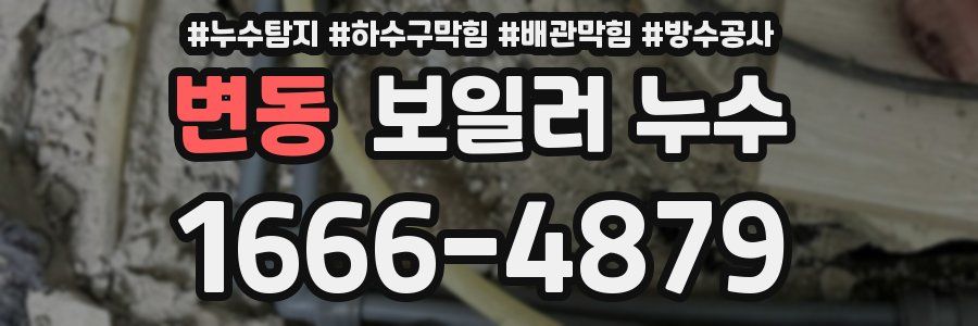 변동 보일러 누수
