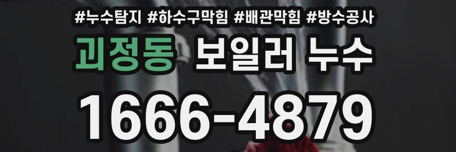 괴정동 보일러 누수