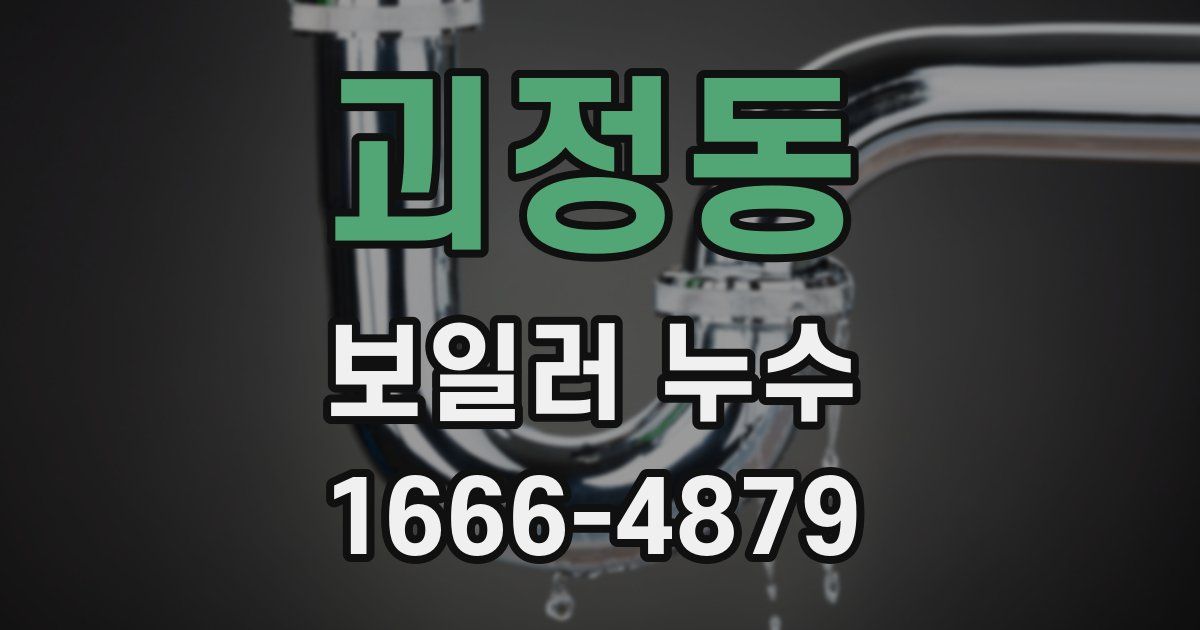 괴정동 보일러 누수