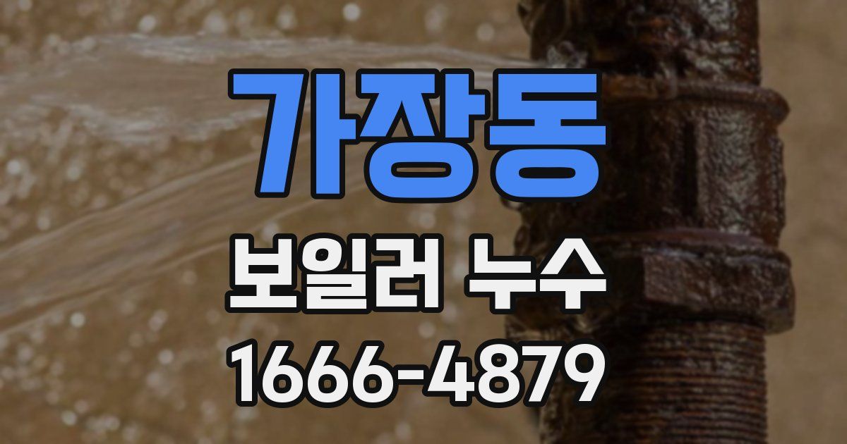 가장동 보일러 누수