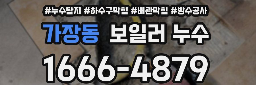 가장동 보일러 누수