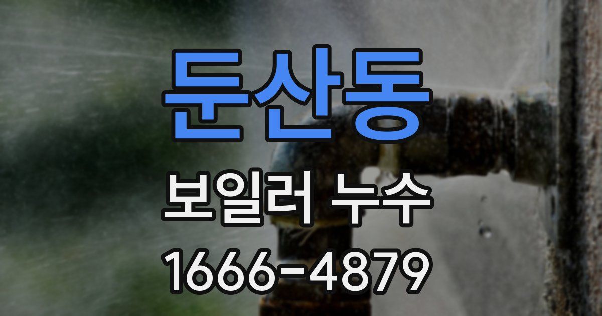 둔산동 보일러 누수