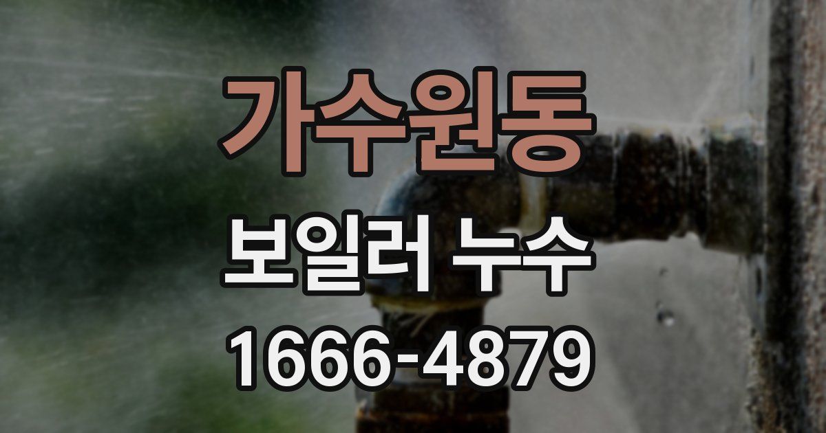 가수원동 보일러 누수