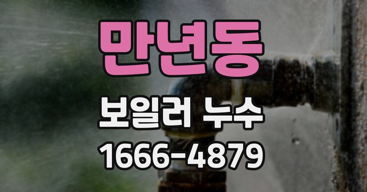 만년동 보일러 누수