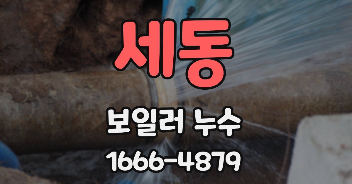세동 보일러 누수