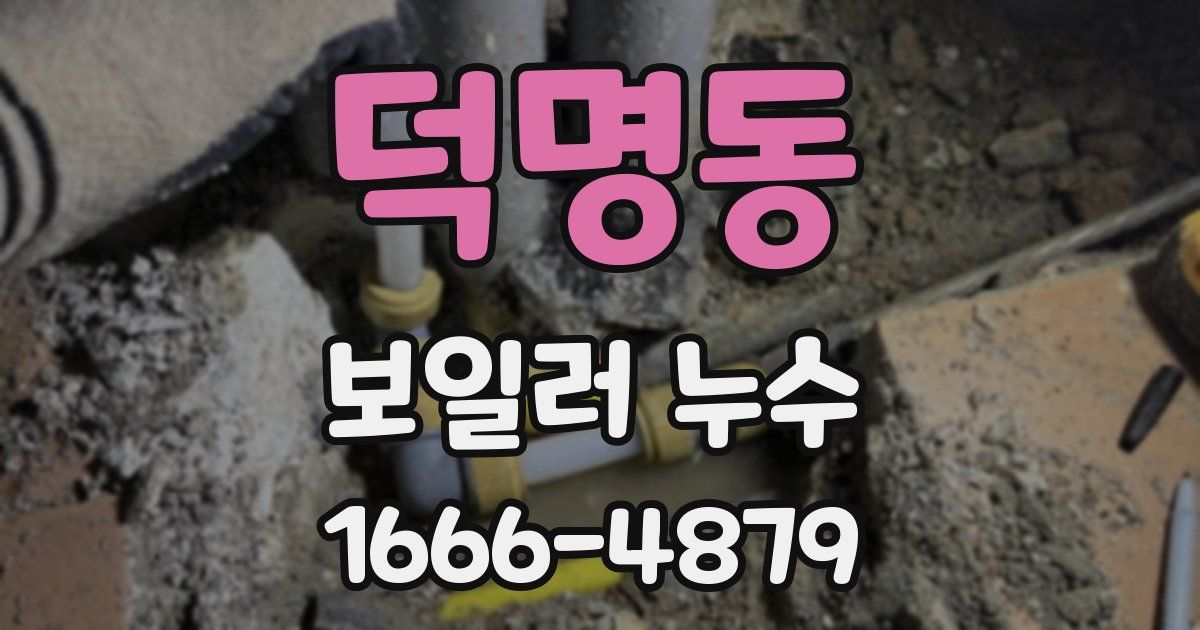 덕명동 보일러 누수