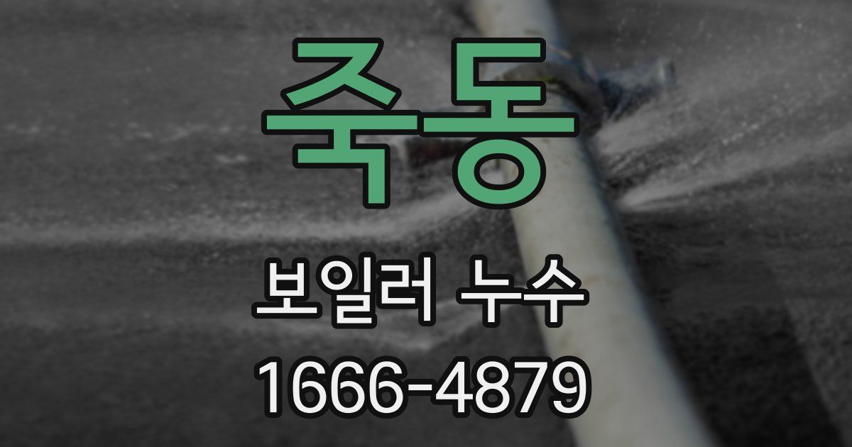죽동 보일러 누수