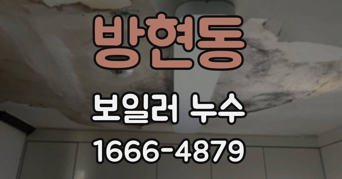 방현동 보일러 누수