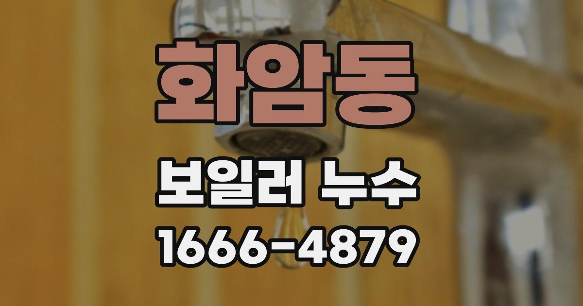 화암동 보일러 누수