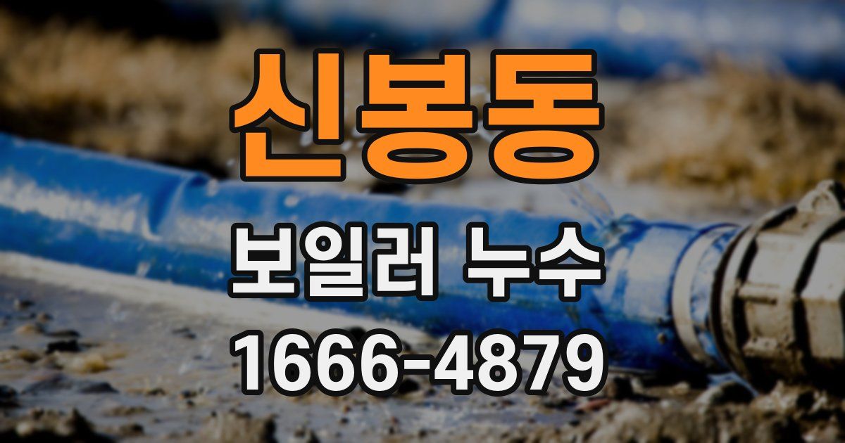 신봉동 보일러 누수