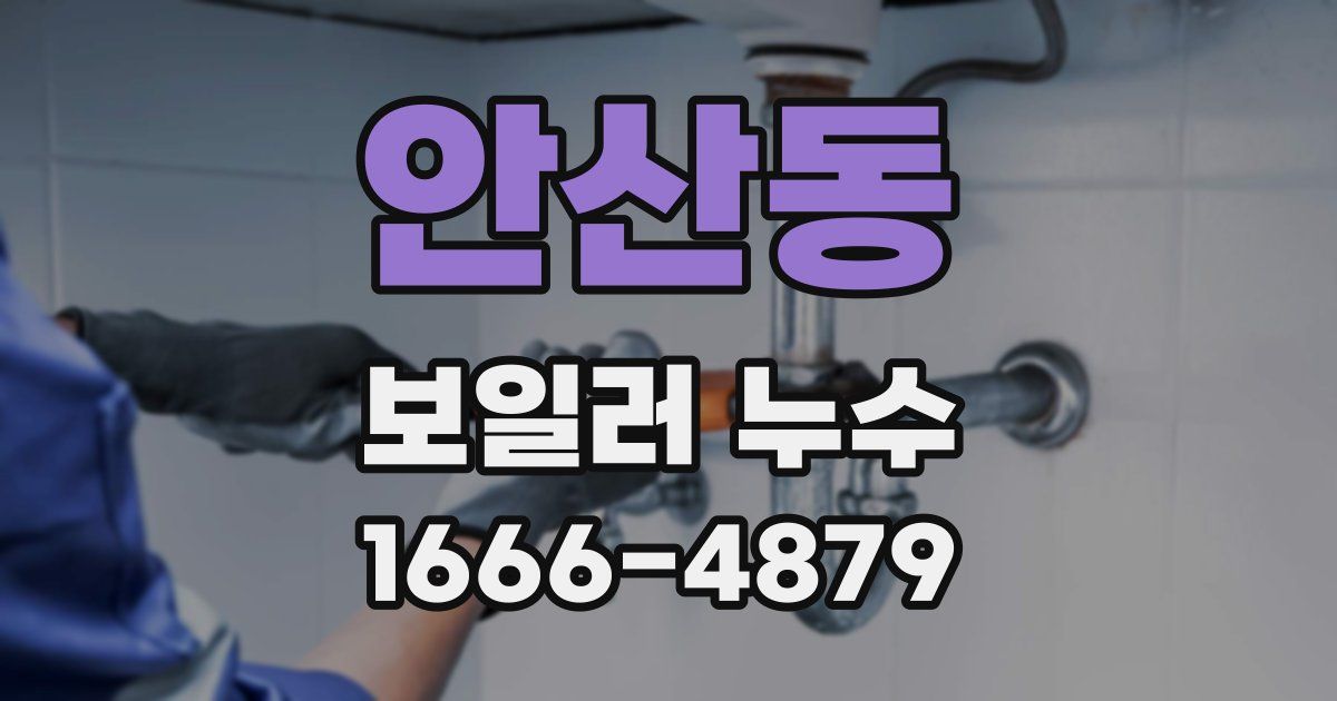 안산동 보일러 누수