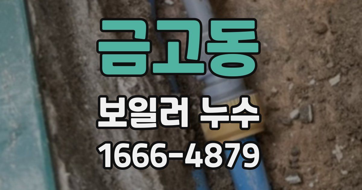 금고동 보일러 누수