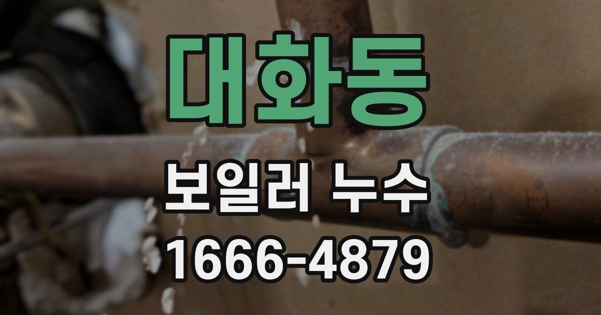 대화동 보일러 누수