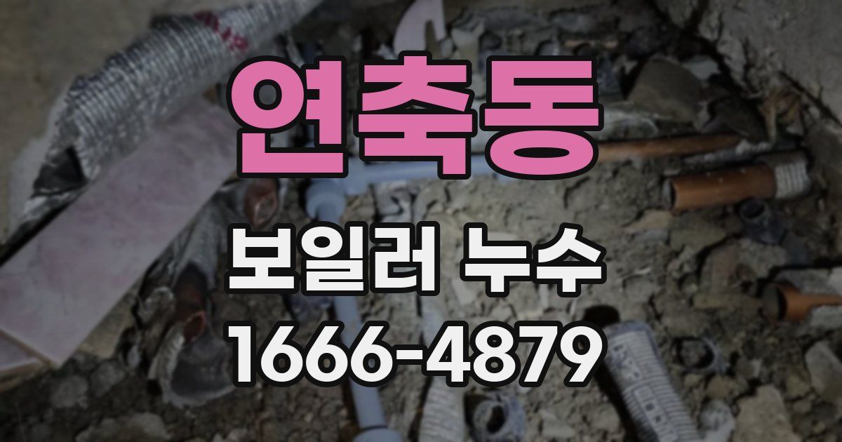 연축동 보일러 누수