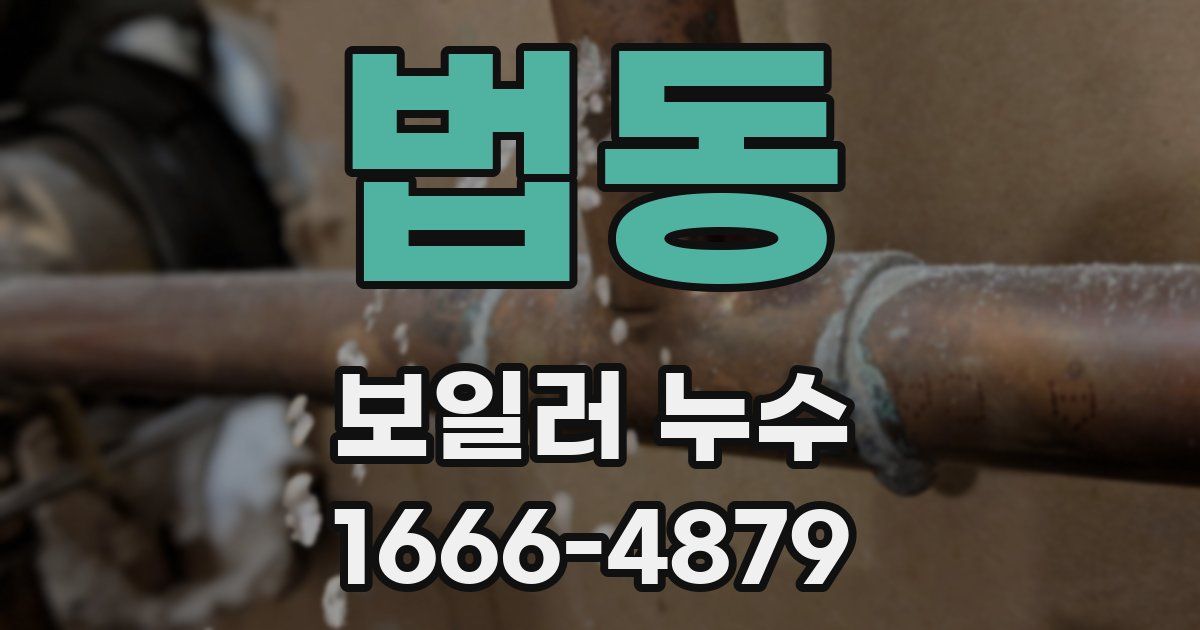 법동 보일러 누수