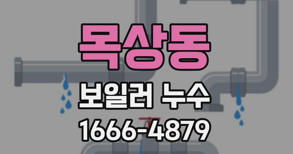 목상동 보일러 누수
