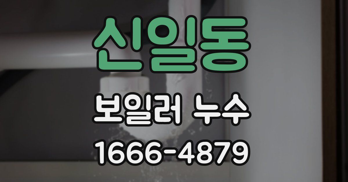 신일동 보일러 누수